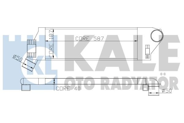 KALE OTO RADYATÖR Интеркулер 348300